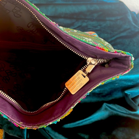 Multicolored BCBG Generation sequin clutch - Picture 4 of 5